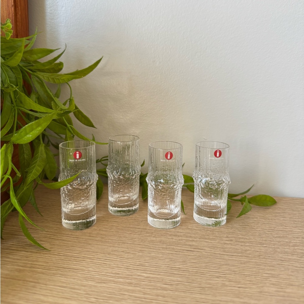Elegant Clear Shot Glass Set of 4